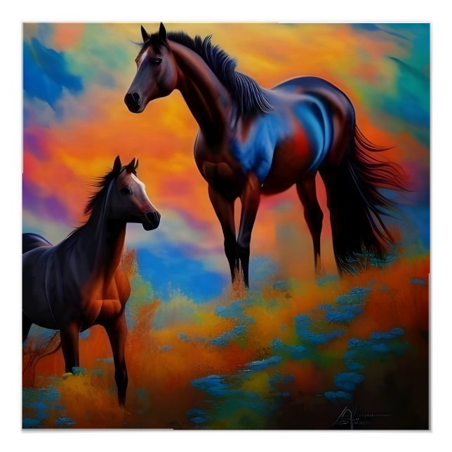 wild horses poster (Front)