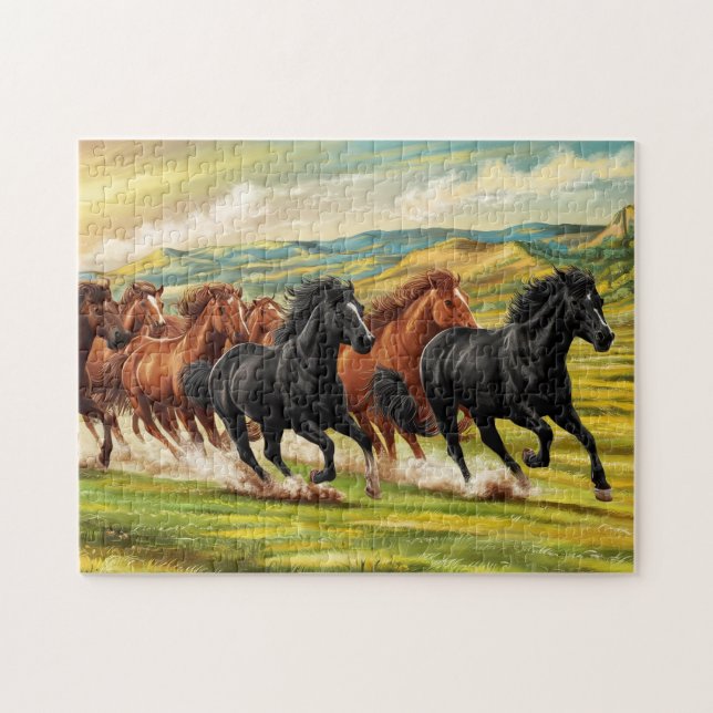 Wild Horses Puzzle (Horizontal)