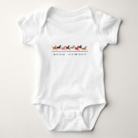 Wild horses running Born Cow boy baby