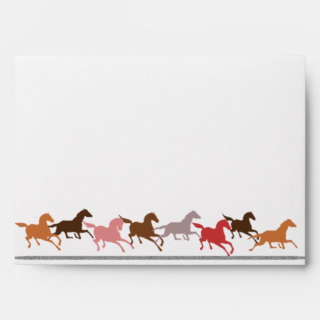 Wild horses running envelopes (Front)