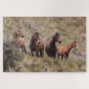 Wild Horses Scenic Nature Jigsaw Puzzle