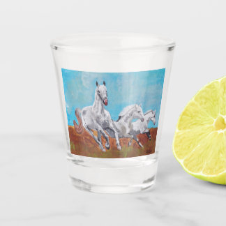 Wild Horses Shot Glass