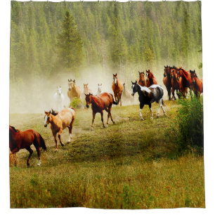Wild Horses Shower Curtain