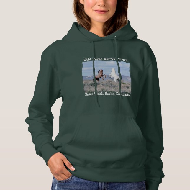 Wild Horses Warriors Tours of Sand Wash Basin, Hoodie (Front)