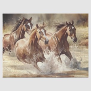 Wild Horses Watercolor Tissue Paper