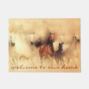 Wild Horses Welcome Mat