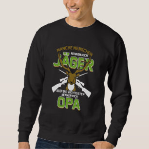 Wild Hunter Grandpa For Grandfather Hunting Red De Sweatshirt