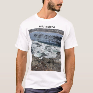 Wild Iceland Waterfall Nature Photography T-Shirt
