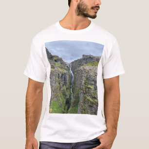 Wild Iceland Waterfall Nature Photography T-Shirt