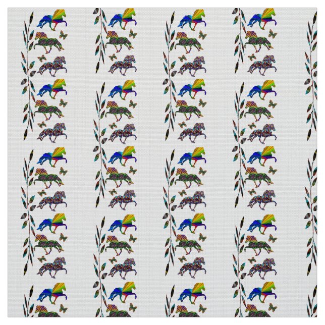 Wild Icelandic Horse Fabric (Swatch)