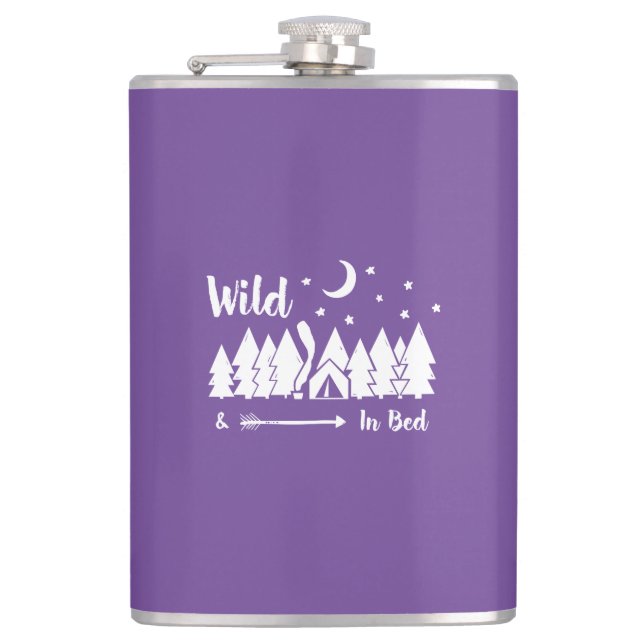 Wild In Bed Hip Flask (Front)
