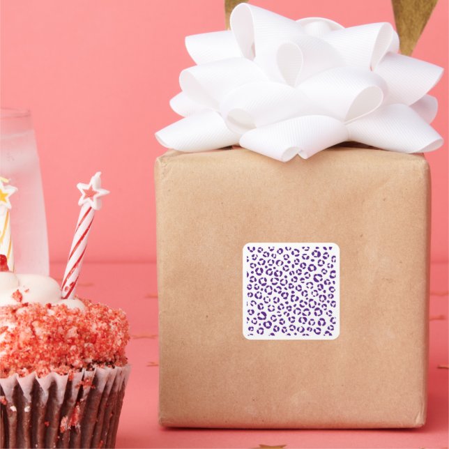 Wild in Violet Square Sticker (Party)