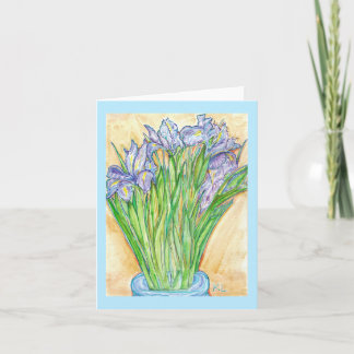 "Wild Iris" Greeting Card