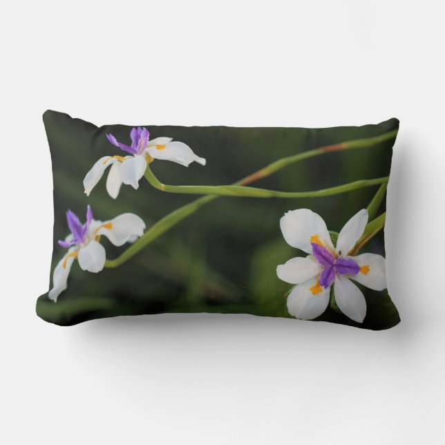 Wild Iris Throw Pillow / Cushion (Front)