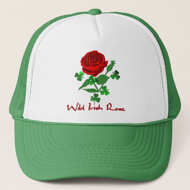 Wild Irish Rose Trucker Hat (Front)