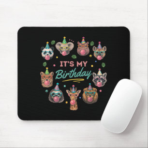 Wild Jungle Animal Birthday Party Design Mouse Pad