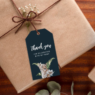 Wild Jungle Leopard Adult Birthday Party  Gift Tags
