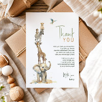 Wild Jungle Safari Animals Vertical Kids Birthday