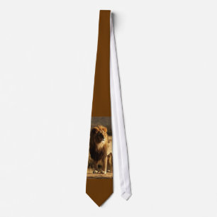 Wild Kingdom Lion Silky Mens' Necktie