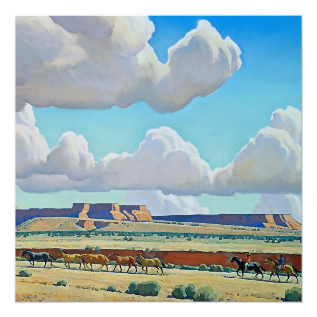 “Wild Land of the Navajo” by Maynard Dixon Photo Print (Front)