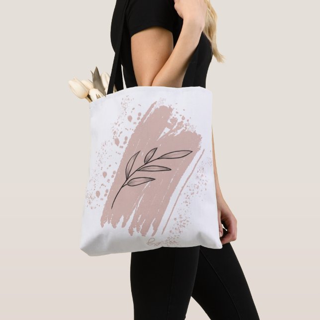 Wild Leaf Doodles Mother Quote   Tote Bag (Close Up)