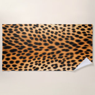 Wild Leopard Energy – Bold Animal Print Fashion Beach Towel
