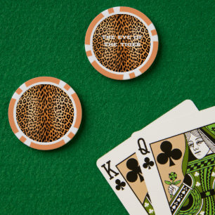 Wild Leopard Energy – Bold Animal Print Fashion Poker Chips