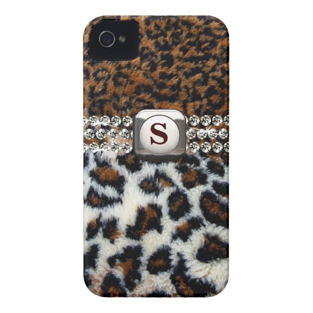 Wild Leopard Fur iPhone 4 Case (Back)