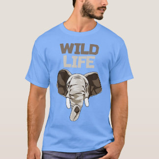 Wild Life Cute Elephant T-Shirt