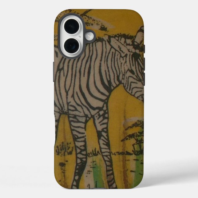 Wild Life Kenya African Safari Zebra Case-Mate iPhone Case (Back)