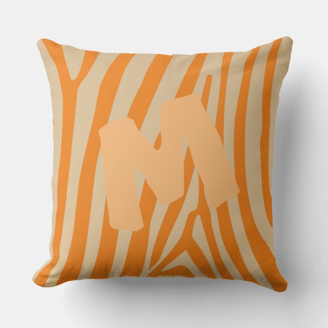 Wild Life Love Print Monogram Cushion (Front)
