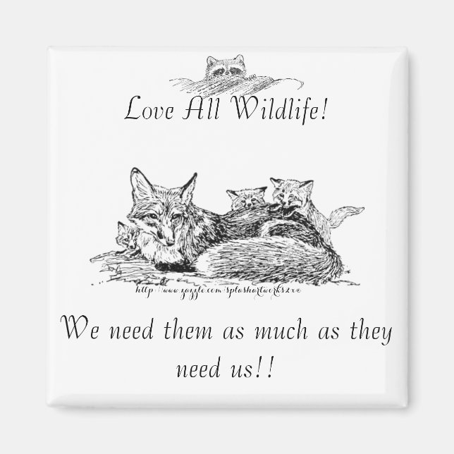 "Wild life Lover" Magnet (Front)