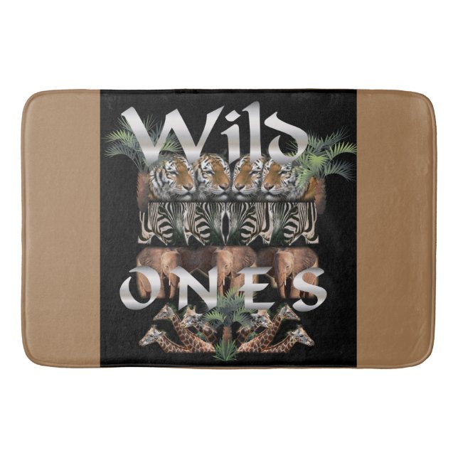 Wild Life Lovers  Bath Mat (Front)