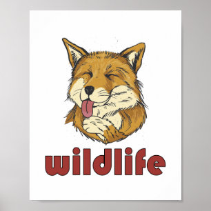 Wild Life Red Fox - Sweet Cute Fox Poster