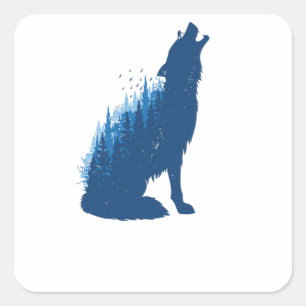Wild Life Square Sticker