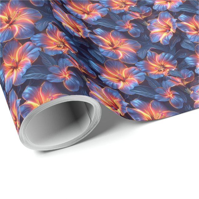 Wild Lilies Floral Gift Wrapping Paper (Roll Corner)