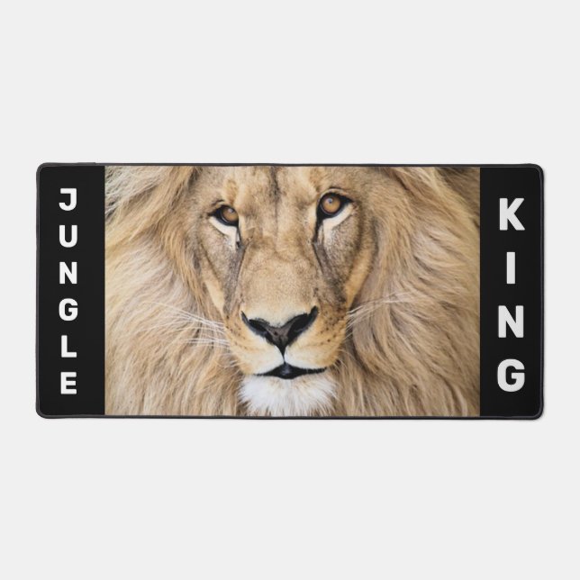 Wild Lion Personalised  Desk Mat (Front)