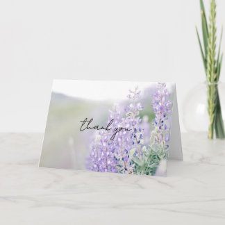 Wild Lupine Thank You Card