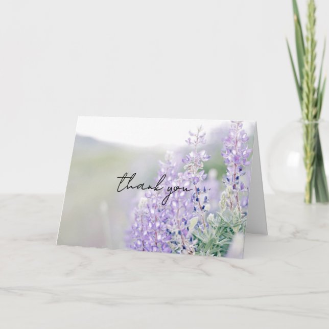 Wild Lupine Thank You Card (Front)