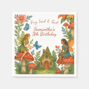 Wild Magical Fairy Garden Birthday Party -  Napkin