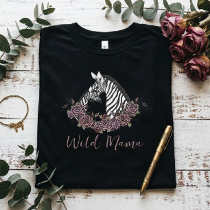 Wild Mama Zebra Mommy T-Shirt