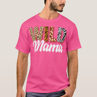 Wild Mama Zoo Born Two be Wild Bday Safari Jungle  T-Shirt