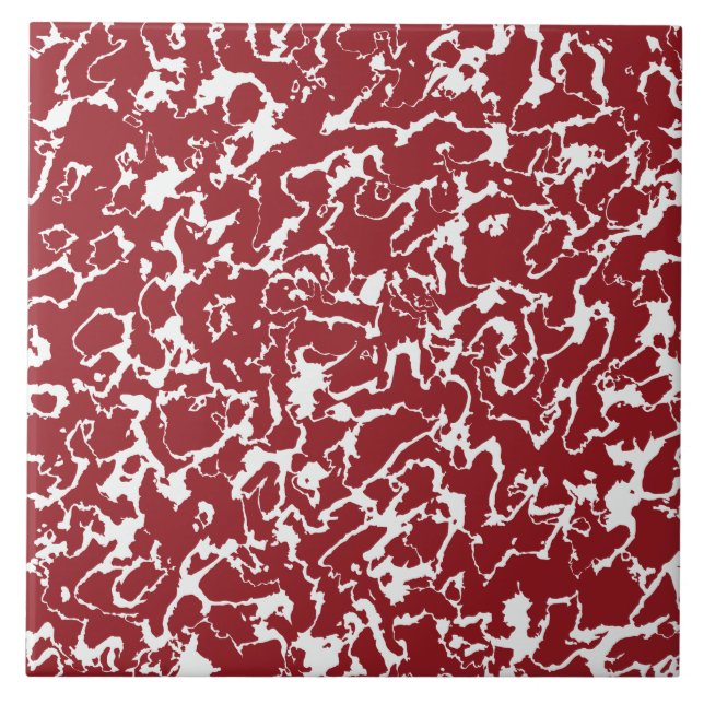 Wild Marble 4 - Red pear wine and White Tile (Front)