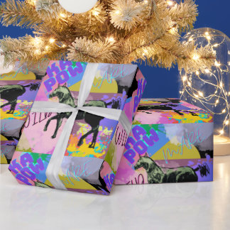 wild mare comic wrapping paper