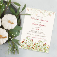 Wild Marigold Flowers Foliage Bridal Shower