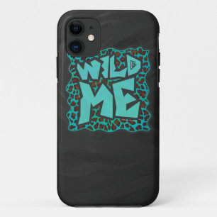 Wild Me Brown and Teal Leopard Design Case-Mate iPhone Case