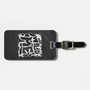 Wild Me Cow Black and White Luggage Tag