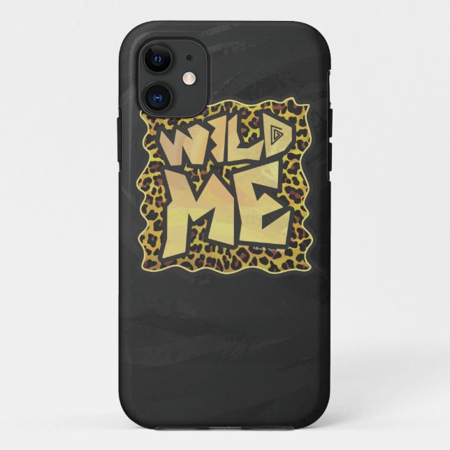 Wild Me Leopard Brown and Yellow Print Case-Mate iPhone Case (Back)