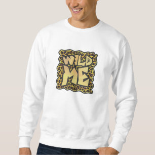 Wild Me Leopard Brown and Yellow Print Sweatshirt