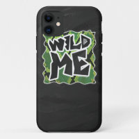 Wild Me Snake Black and Green Print